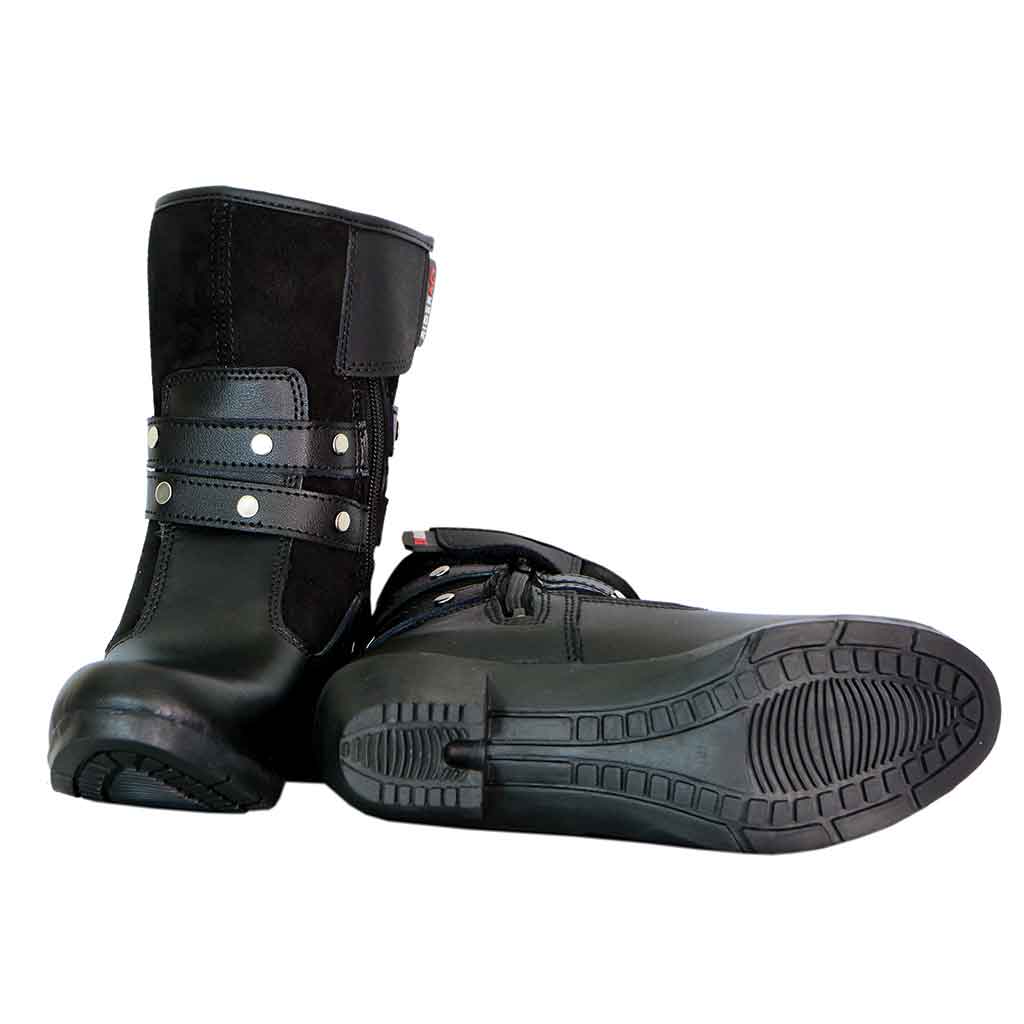 RIDERACT fashion motorcycle lady shoes black