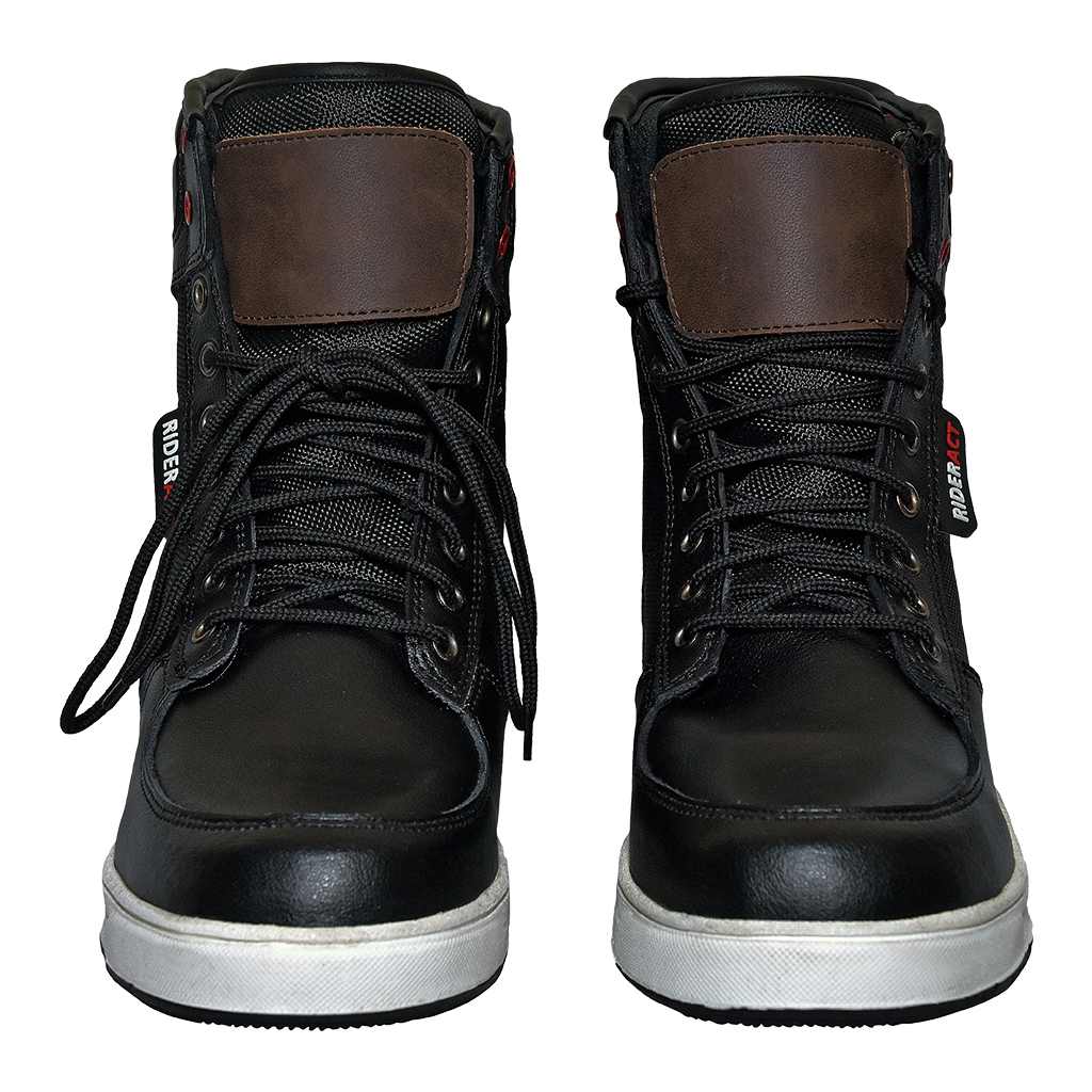 black sneakers boots