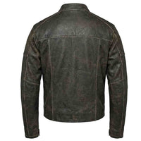 motorcycle leather jacket for men