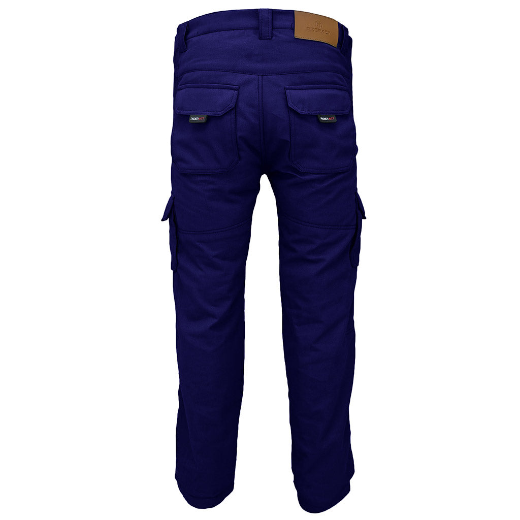 Men Motorcycle Cargo Pant Back Pose