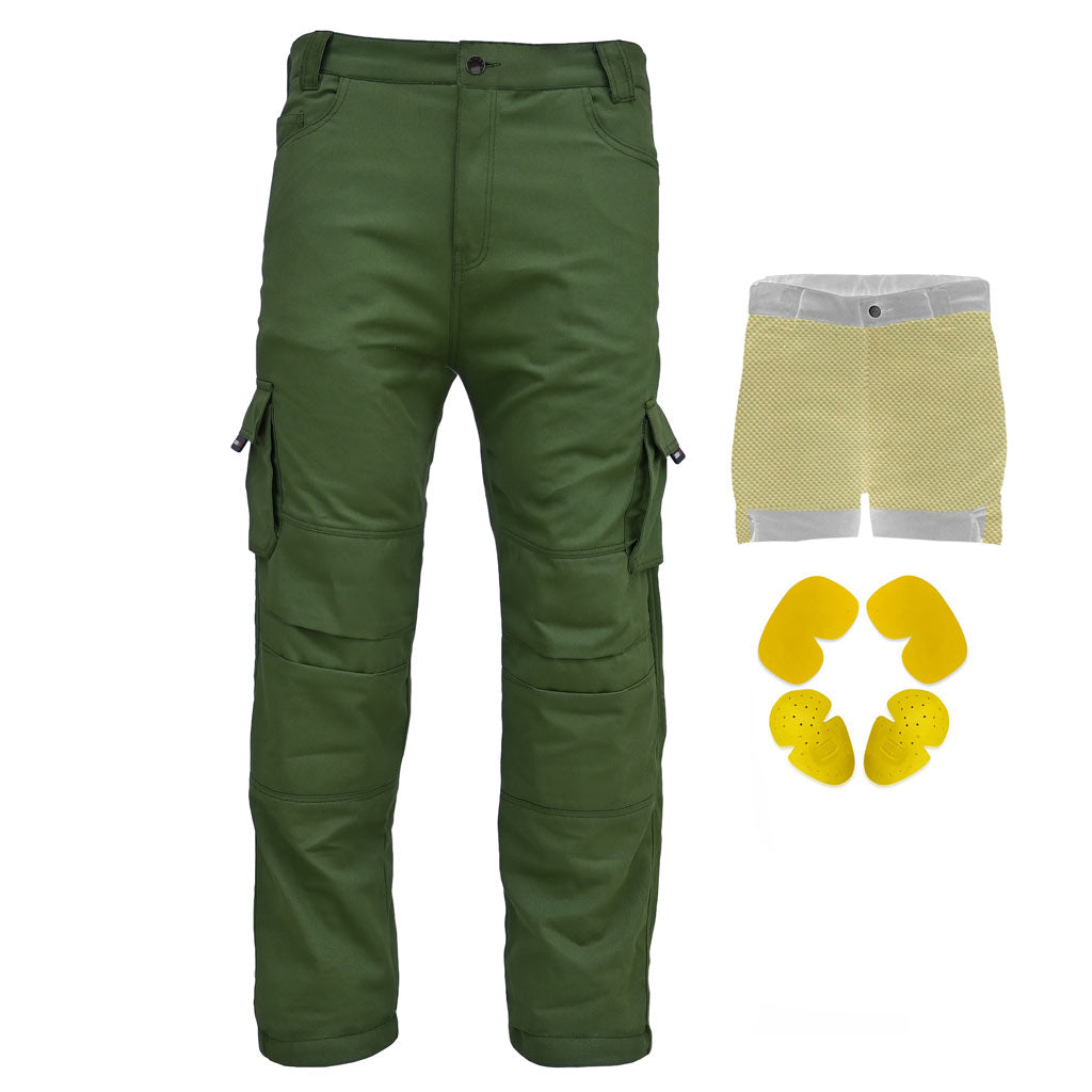 Men Reinforced Cotton Cargo Pant Green