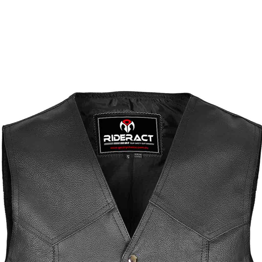 RIDERACT® Classic Plain All-Rounder Vest for Bikers