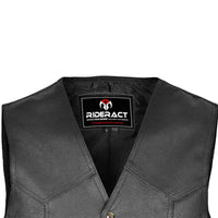 RIDERACT® Classic Plain All-Rounder Vest for Bikers