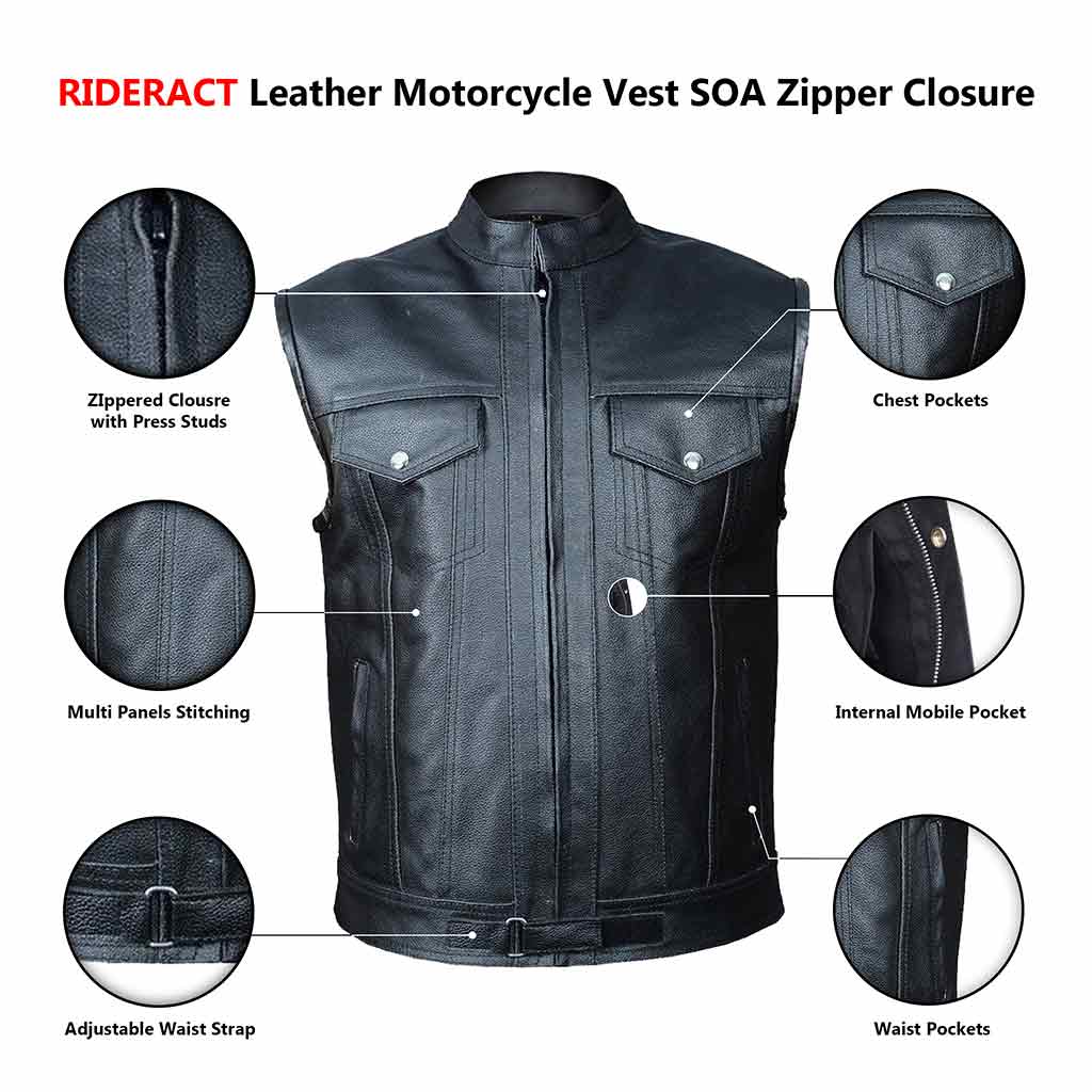 Real Son of Anarchy's Leather Vest Infographics