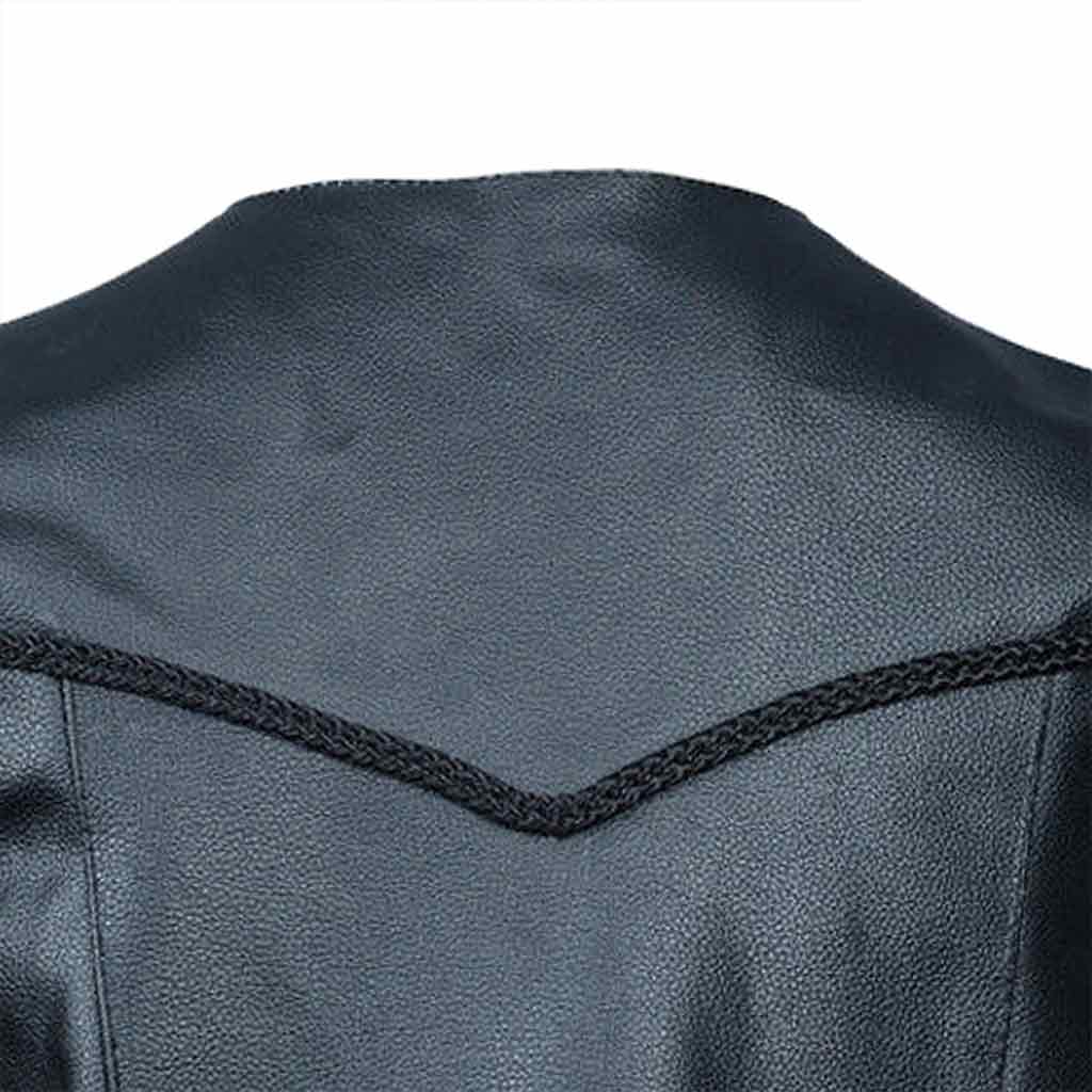 Casual Multi Braided Adjustable Vest Back Side