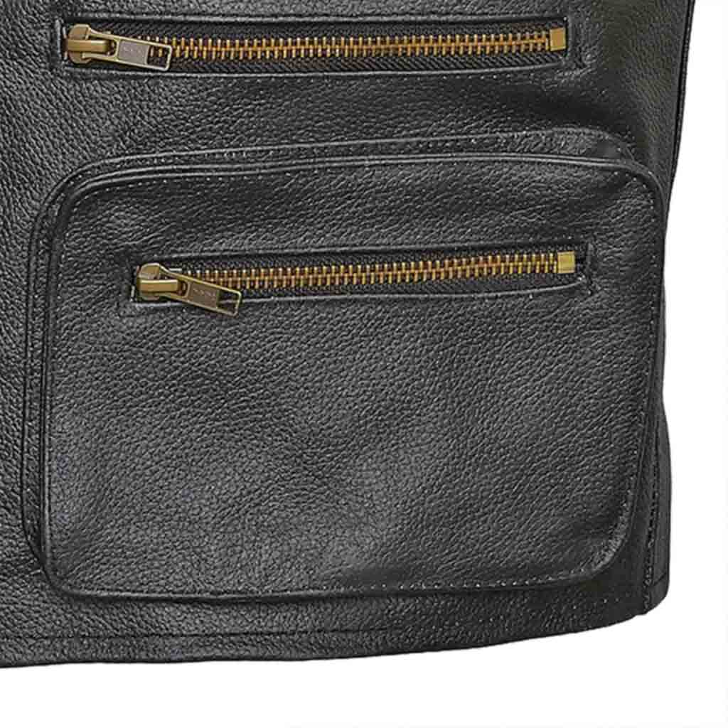 Riding Vest Zipper Deep Belly Pockets
