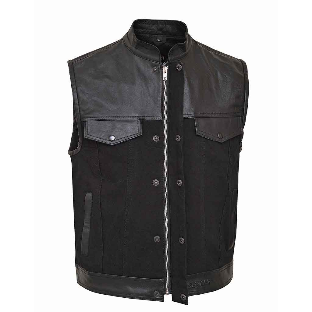 Leather Vest K2 Black