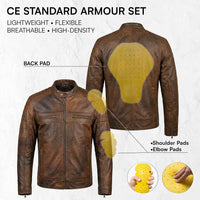 motorcycle jacket with protective padding