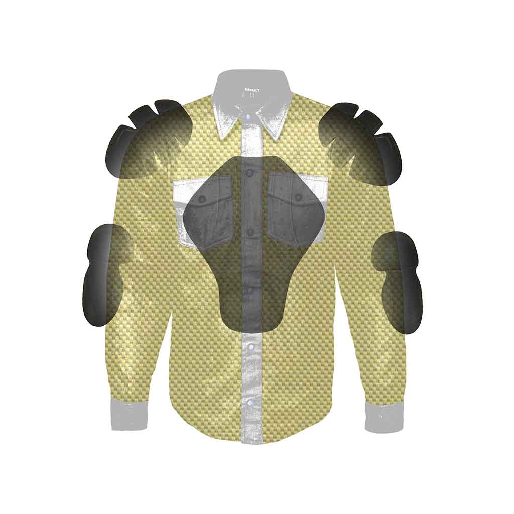 Armored Flannel Motorcycle Shirt Kevlar