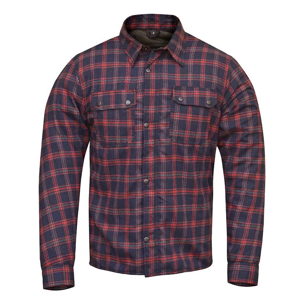 Summer Riding Shirt Blue Black Red Check