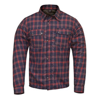 Summer Riding Shirt Blue Black Red Check