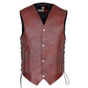 RIDERACT® Mens Vintage Leather Vest Harley Rustic