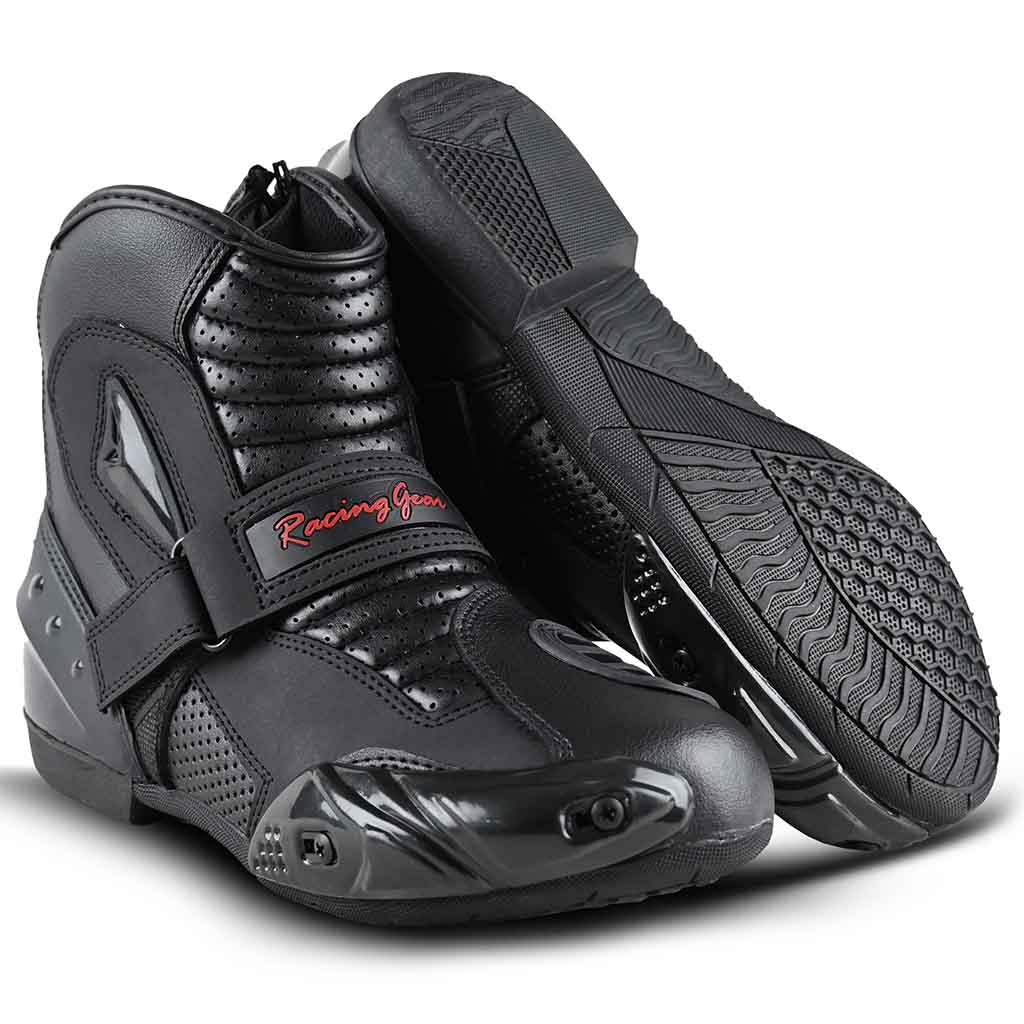 Mens road Motorcycle Boots black