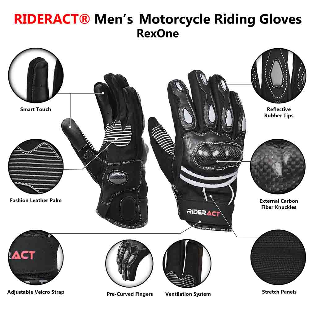infographics motorcycle riding gloves