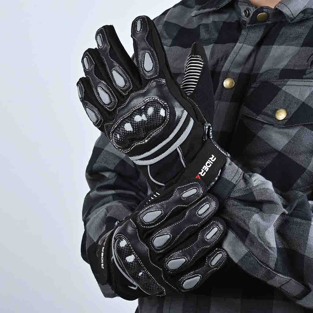 rideract® motorcycle gloves for men