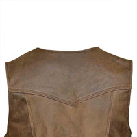 Harley Leather Vest Back Side