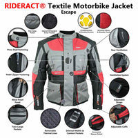 Infographics image summer Motorcycle Waterproof Jacket
