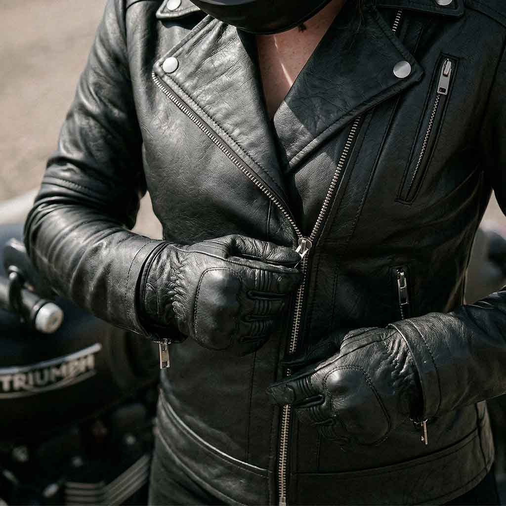 leather riding jacket