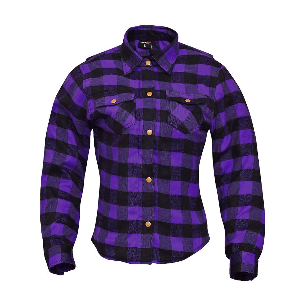 RIDERACT® Women Reinforced Flannel Shirt Road Series
