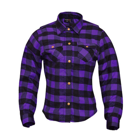 RIDERACT® Women Reinforced Flannel Shirt Road Series