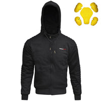 RIDERACT motorcycle hoodie black