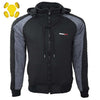 Kevlar Motorcycle Hoodie Warden Black Grey
