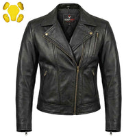 Black leather jacket 