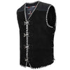 biker leather vest