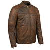 Side view cafe racer jacket