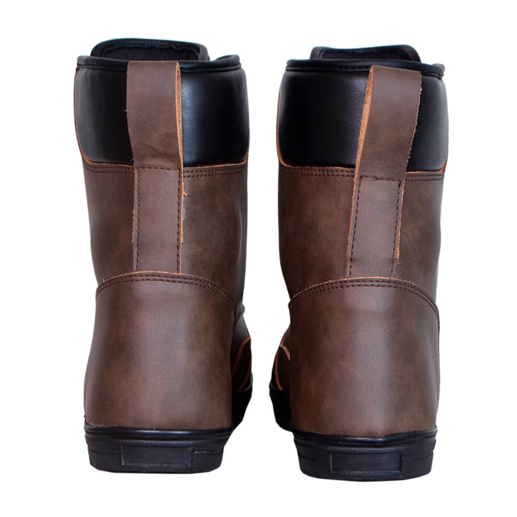 sneakers boots brown back pose