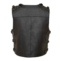 RIDERACT leather vest back pose