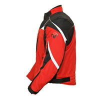RIDERACT waterproof motorcycle jacket for men in red