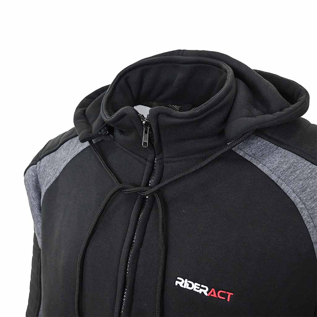 バ*ン様 2000s archive high neck sweat rider Kevlar Motorcycle Hoodie | Warden Armoured Hoodie – RIDERACT®