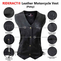 Women biker vest Infographics
