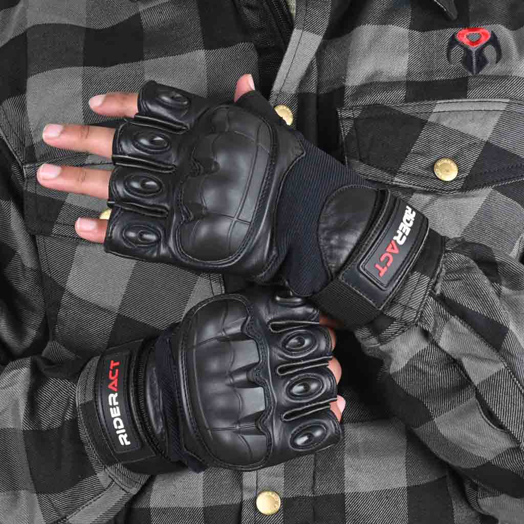 fingerless motorcycle gloves