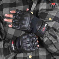fingerless motorcycle gloves