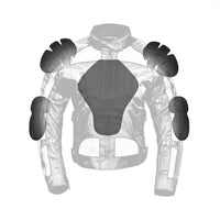 CE standard side armor pockets inside biker safety jacket