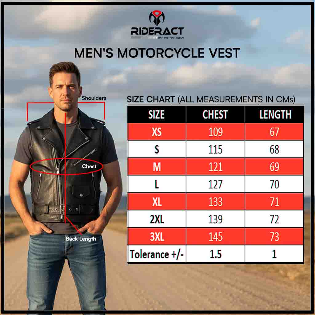 Brando Sleeveless Jacket | Leather Biker Vest – RIDERACT®