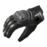 Leather motorcycle gloves 