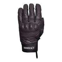 RIDERACT Leather Motorcycle Gloves