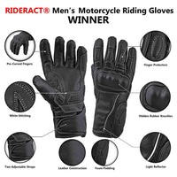Infographics Winter Motorcycle Gloves for men