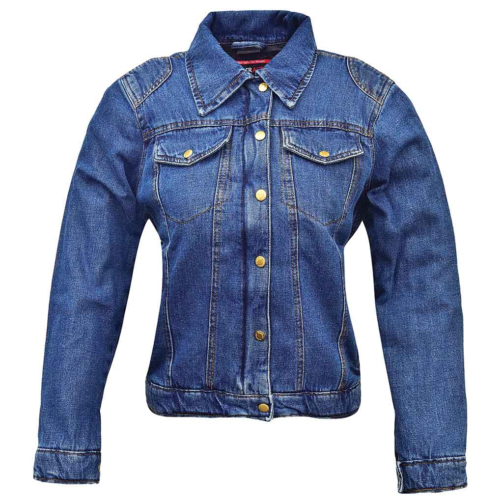 RIDERACT Women denim jacket RoadRush Blue