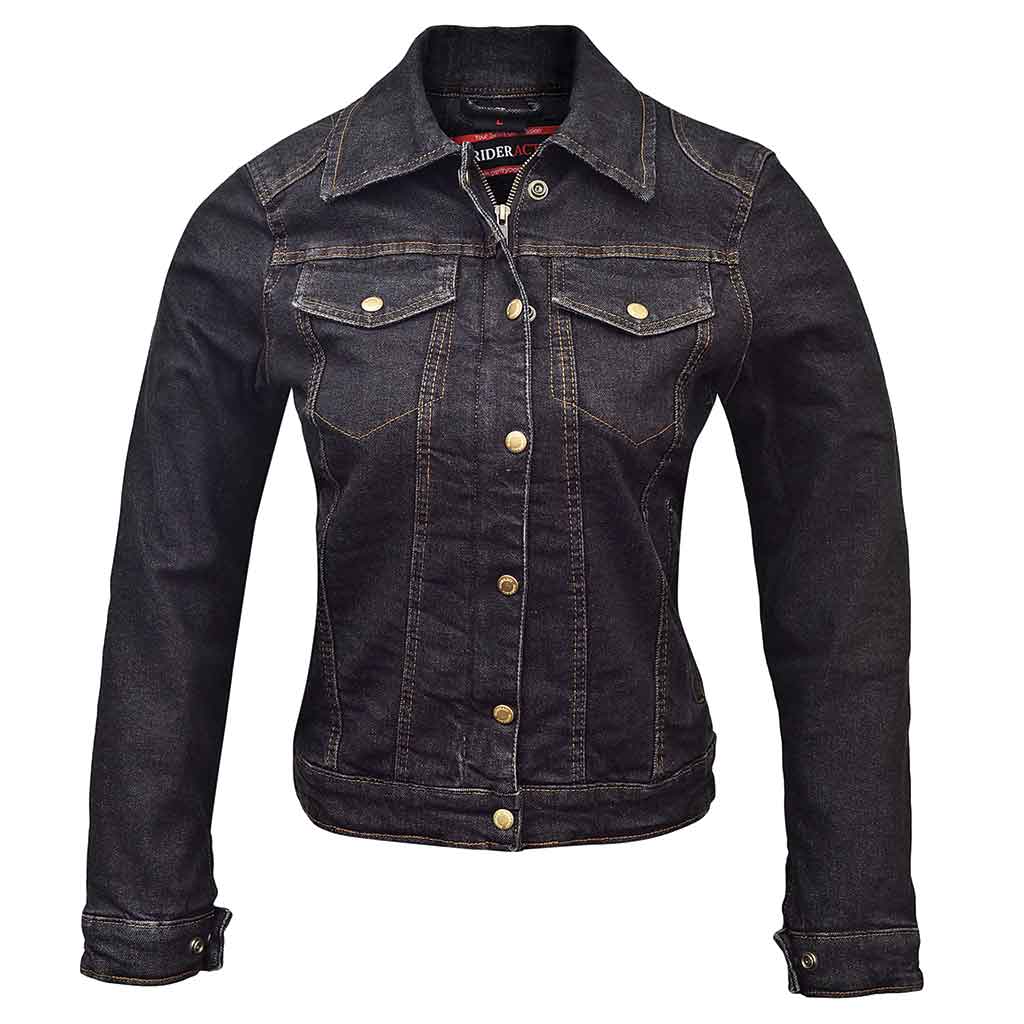 RIDERACT Women denim jacket RoadRush black
