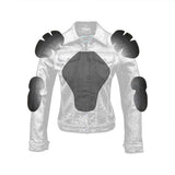 Internal CE standard size armor pockets Biker jacket  for women 