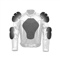 Motorcycle jacket CE standard side armor pockets inside