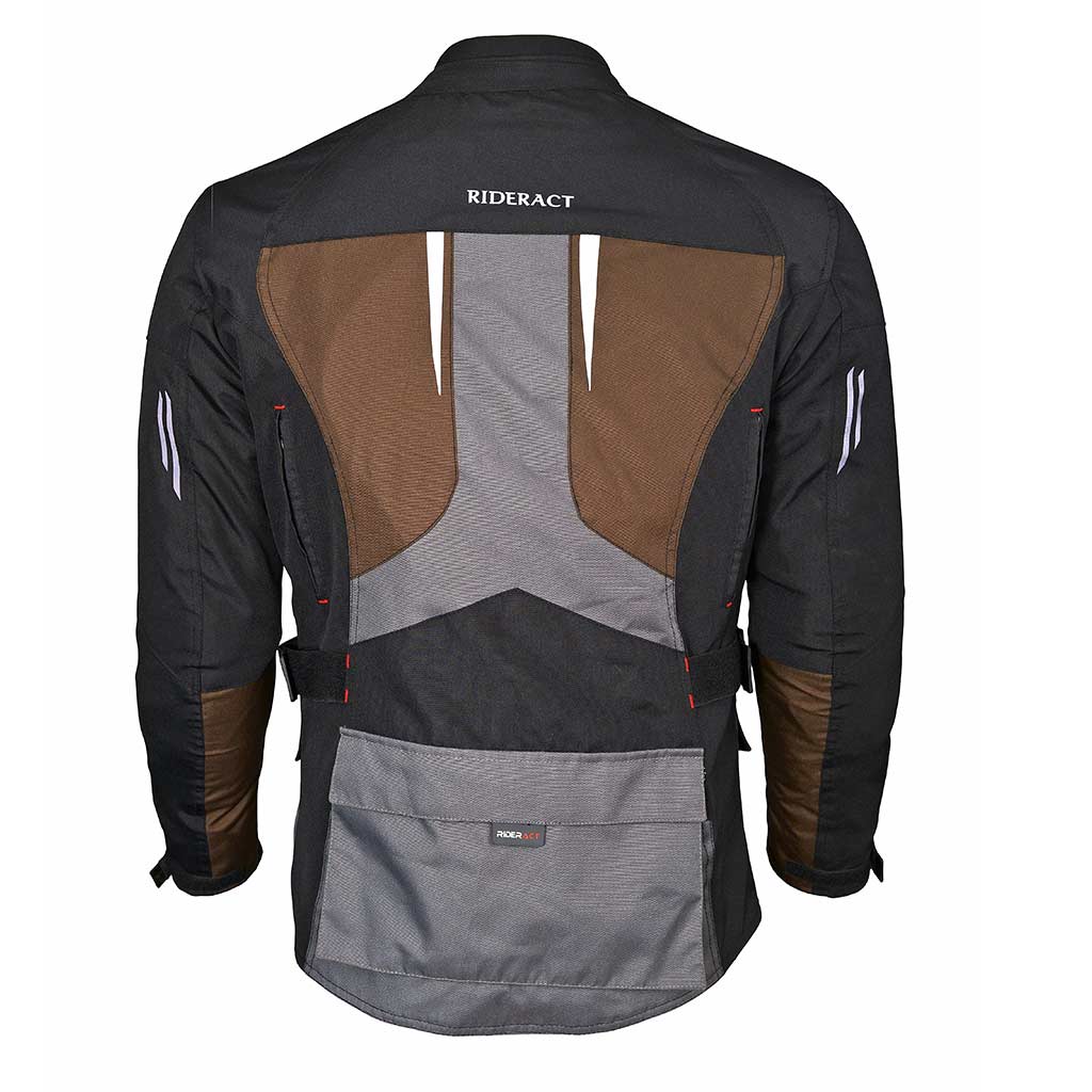 RIDERACT® Textile Waterproof Touring Jacket Expeditor Back Side