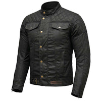 cotton black motorcycle jacket 