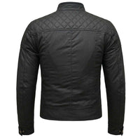 Mens Biker Jacket Back Pose