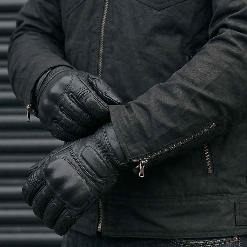 motorbike riding jacket with YKK® zippers