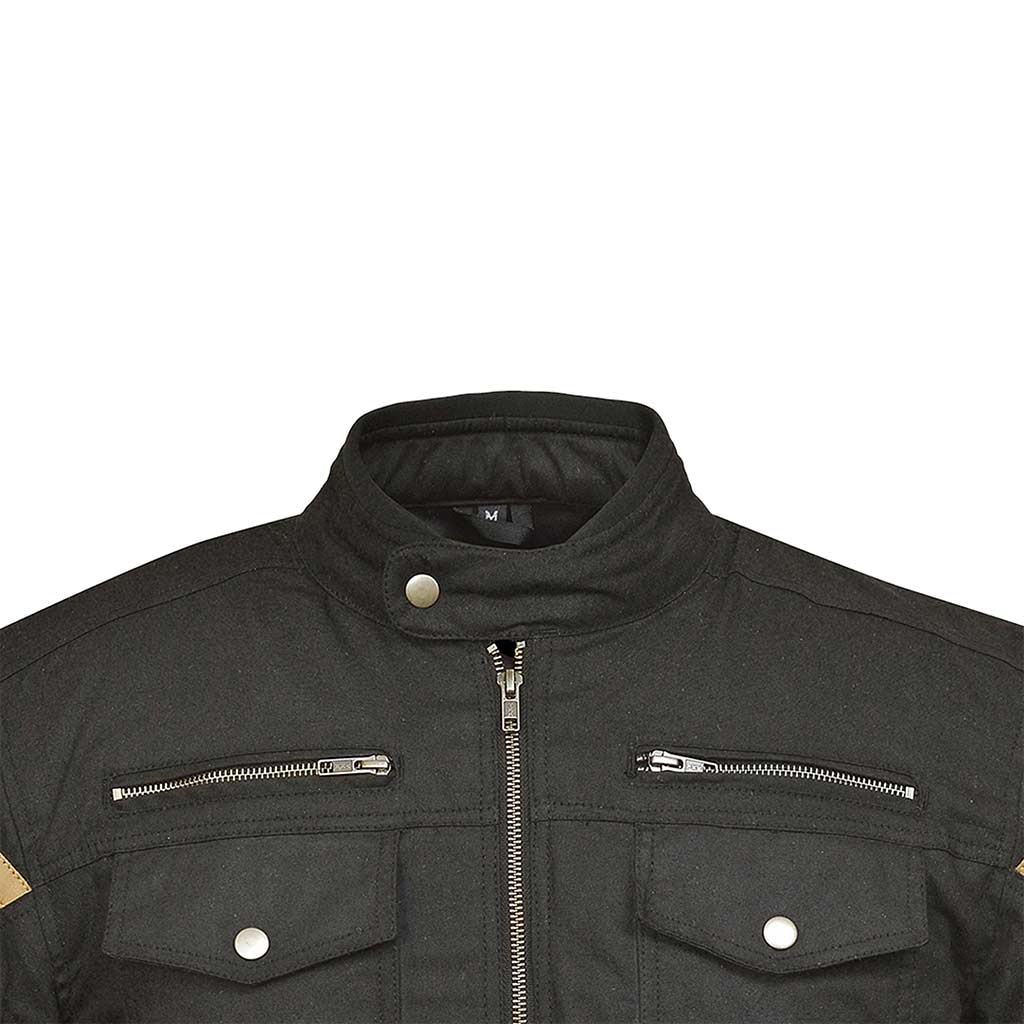 Cotton Waxed Jacket Foam padded collar